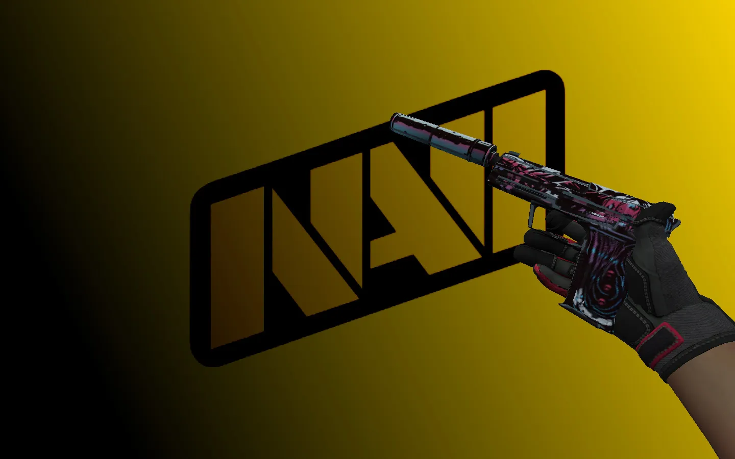 Скриншот  electronic Inventory для CS 1.6: пак моделей оружия и перчаток Natus Vincere Денис electronic, с осмотром и звуками USP-S