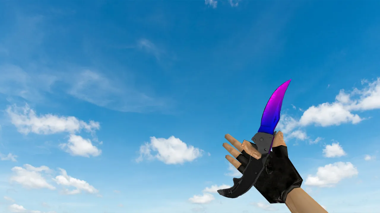 Скриншот Модель «Falchion Redux» v_knife_p модель ножа для CS 1.6: звуки, анимация осмотра, текстуры