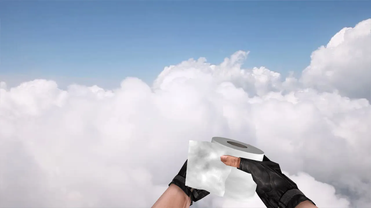 Скриншот Модель C4 «Туалетная бумага» v_ w_ p_ для CS 1.6: звуки, анимация осмотра и качество текстур