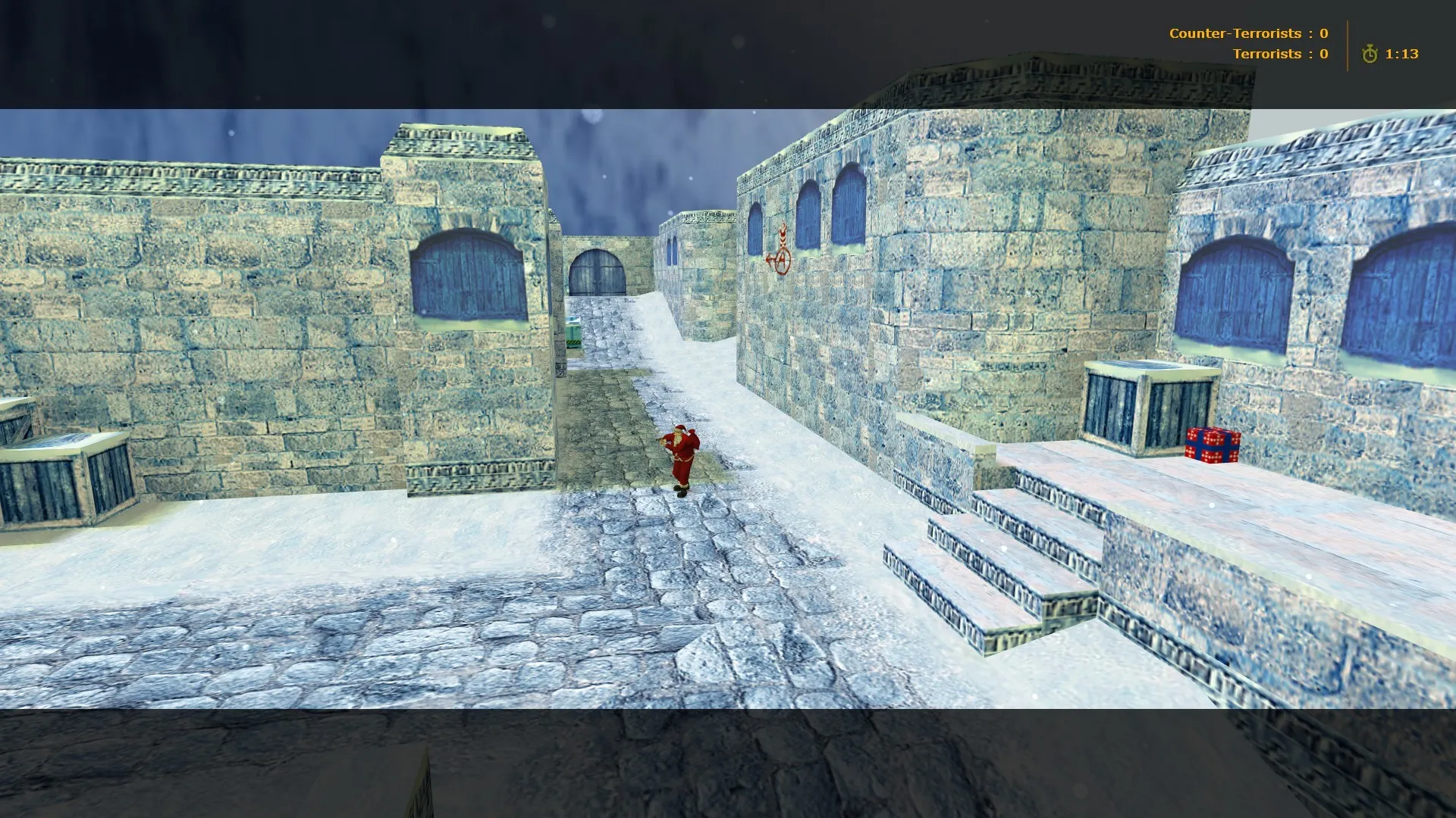 Скриншот de_dust2_xmas_2013 для CS 1.6: карта DE Dust2 2013, точки, .nav и оптимизация