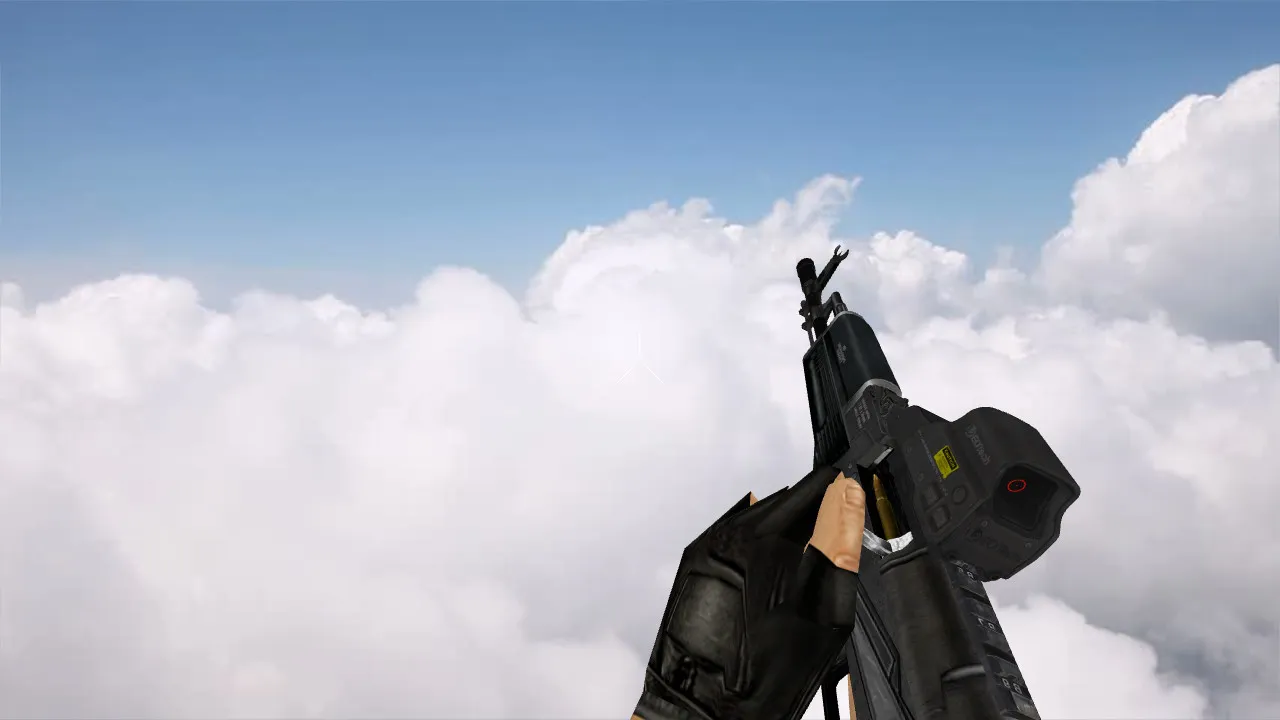 Скриншот Модель «AK-103 Eotech EXPS3» для CS 1.6 - Высококачественная замена