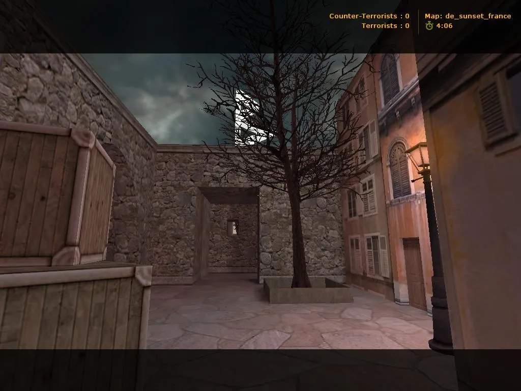 Скриншот  Карта de_sunset_france для CS 1.6 - Тактическое превосходство на новом уровне