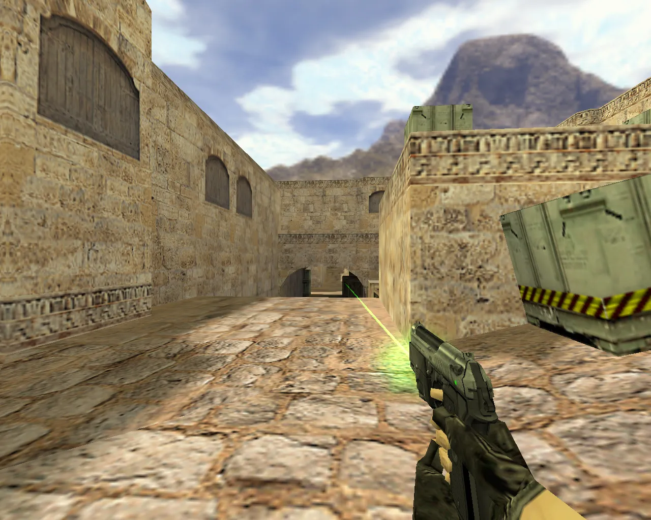 Скриншот Модель USP Зеленый лазер для CS 1.6 - Скачай качественную модель