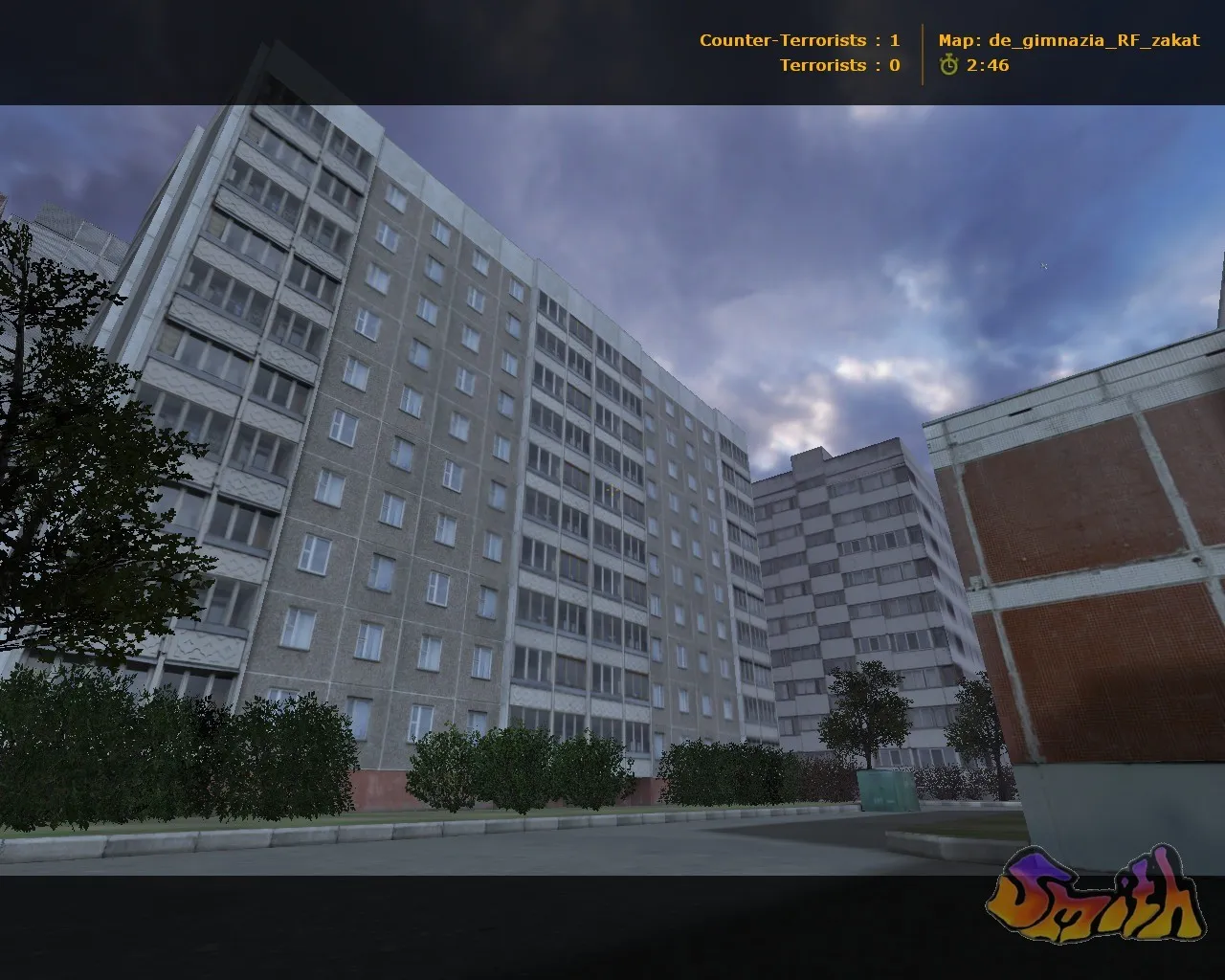 Скриншот  de_gimnazia_rf — карта для CS 1.6: точки, раунды, баланс сторон и оптимизация под FPS