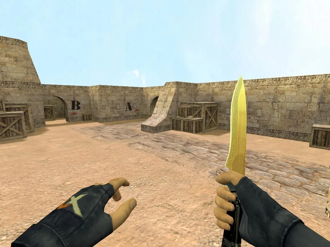 Скриншот  Карта de_dust_90 для CS 1.6: тактика, спавн, .nav, оптимизация и настройка сервера