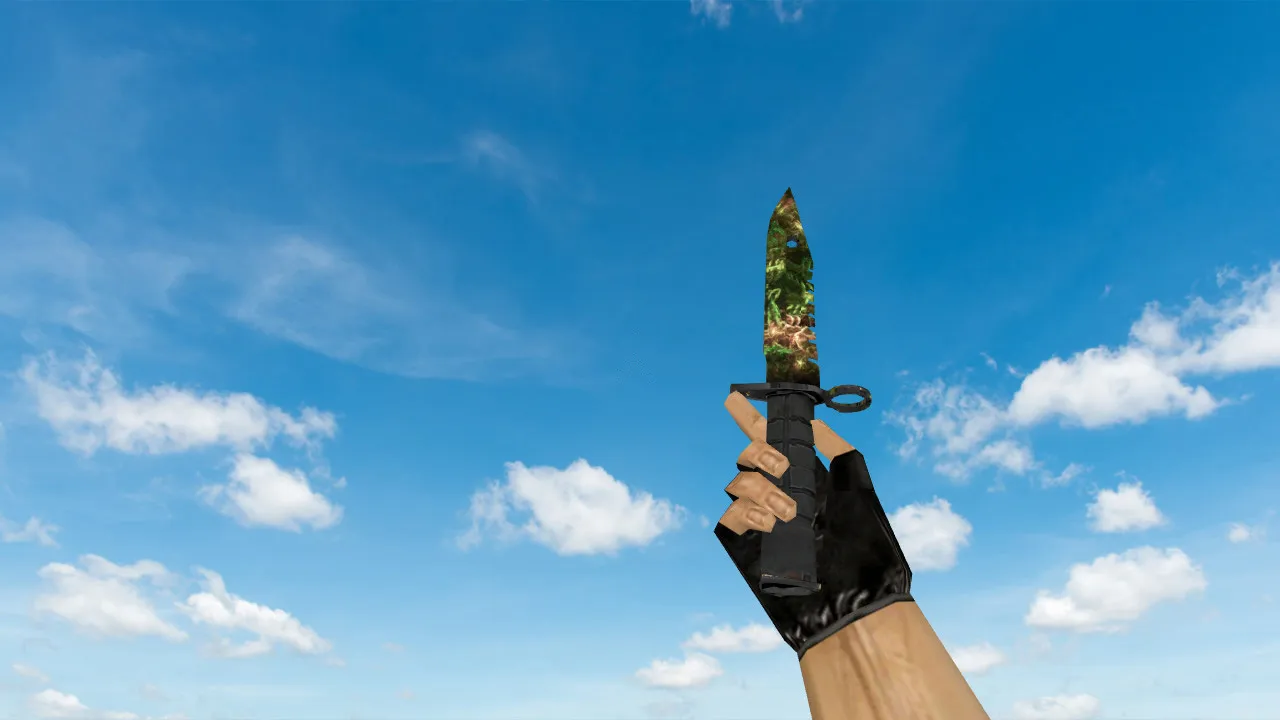 Скриншот Модель ножа v_ и p_ M9 Bayonet Fury of Apollo для CS 1.6: звуки, анимация осмотра, качественные текстуры