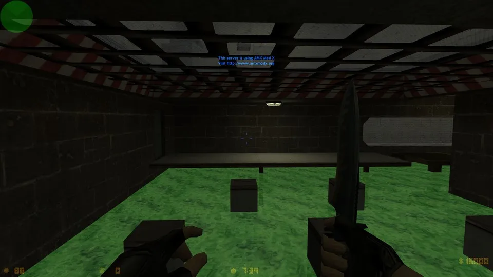 Скриншот  deathrun_toxic_pg для CS 1.6: карта для тренировки, тактика за CT и T, точки ловушек и прохождение