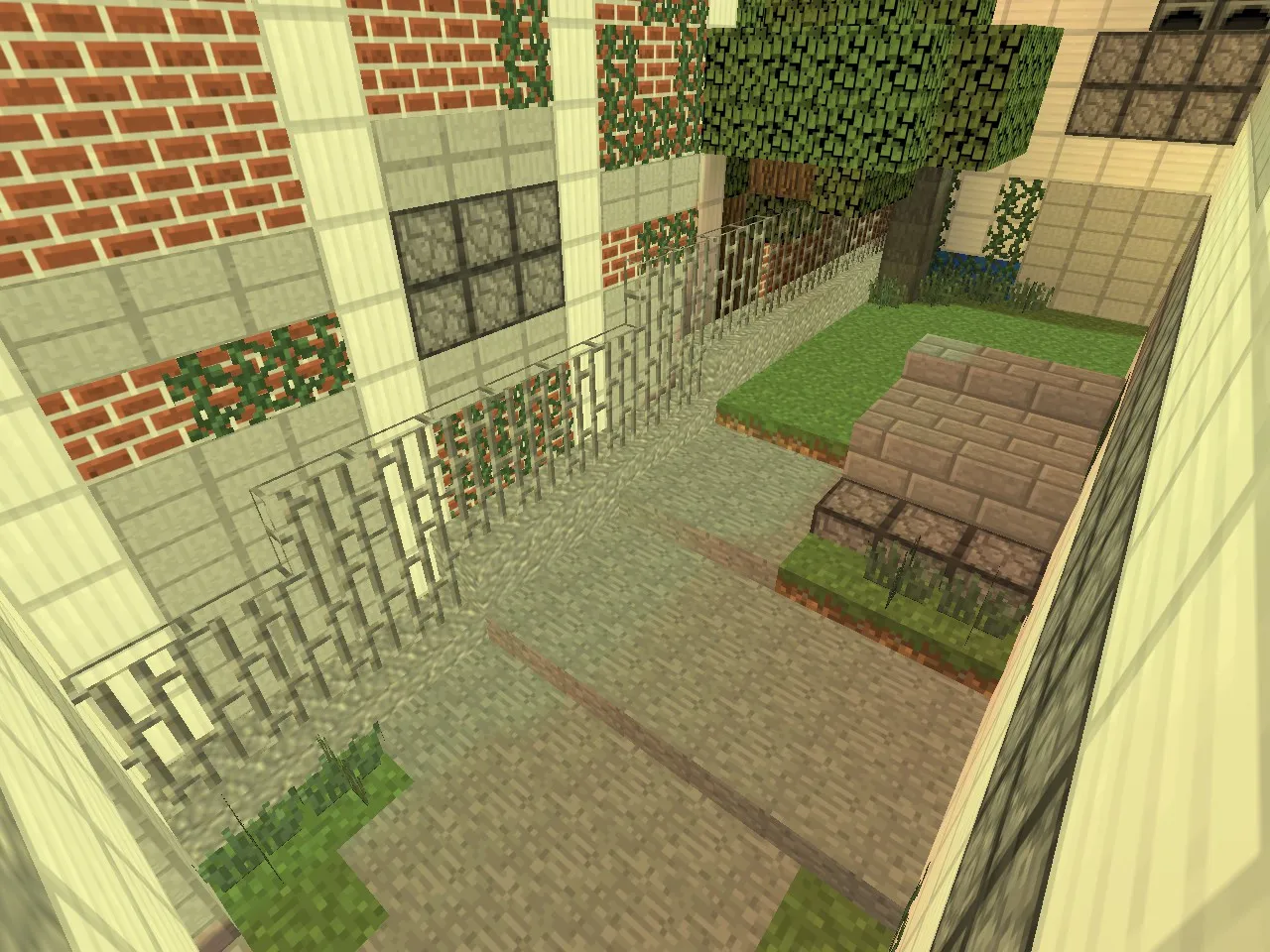 Скриншот  Карта de_cache_minecraft для CS 1.6: планировка, тактика Т/КТ, .nav для ботов, оптимизация