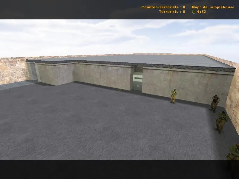 Скриншот Карта de_simplehouse для CS 1.6 - Тактика и особенности