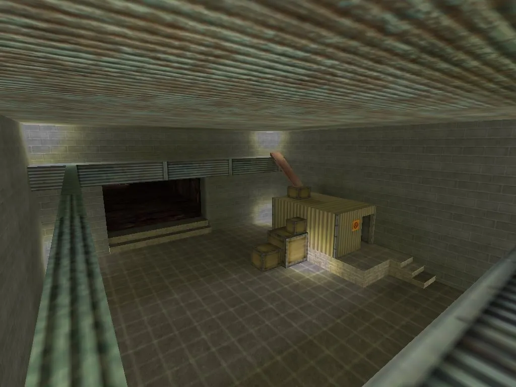 Скриншот  Карта de_nuke2 для CS 1.6: стратегические возможности и тактики