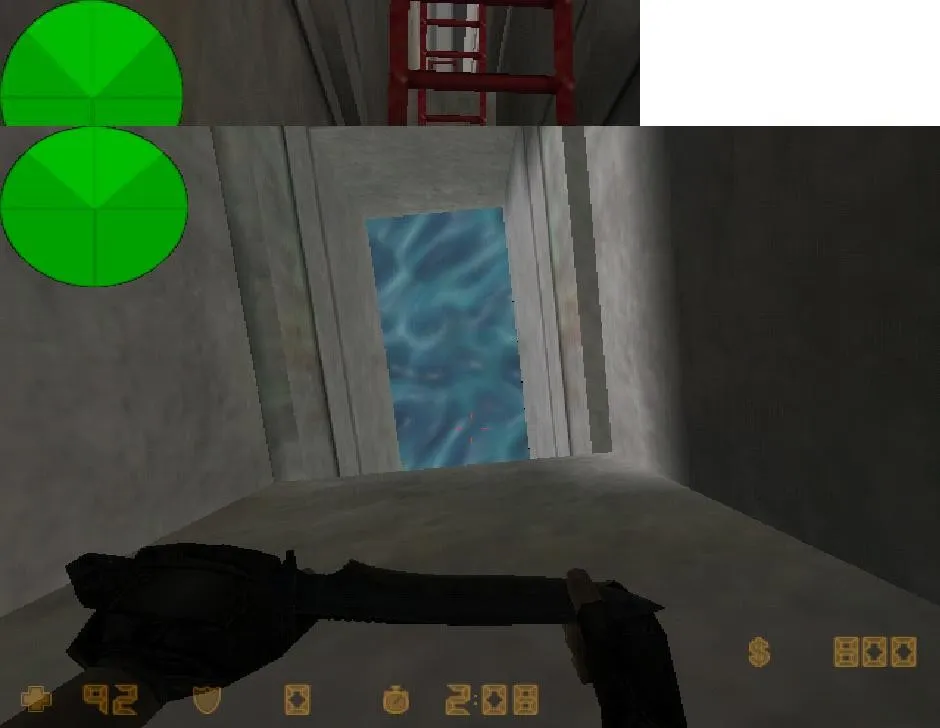 Скриншот  Карта deathrace для CS 1.6: deathrun, ловушки и точки для T/CT, .nav для ботов и оптимизация wpoly/epoly