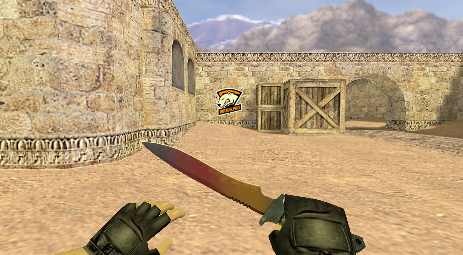 Скриншот Граффити «Virtus.pro Old Logo» для CS 1.6: Идеальный выбор для киберспортсменов