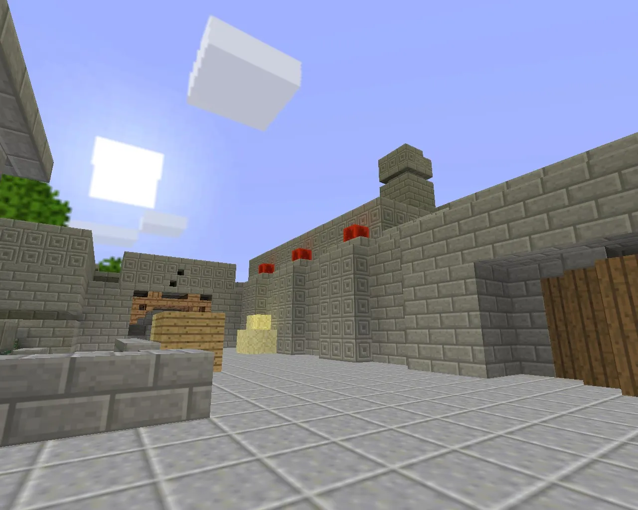 Скриншот Карта «de_aztec_minecraft» для CS 1.6