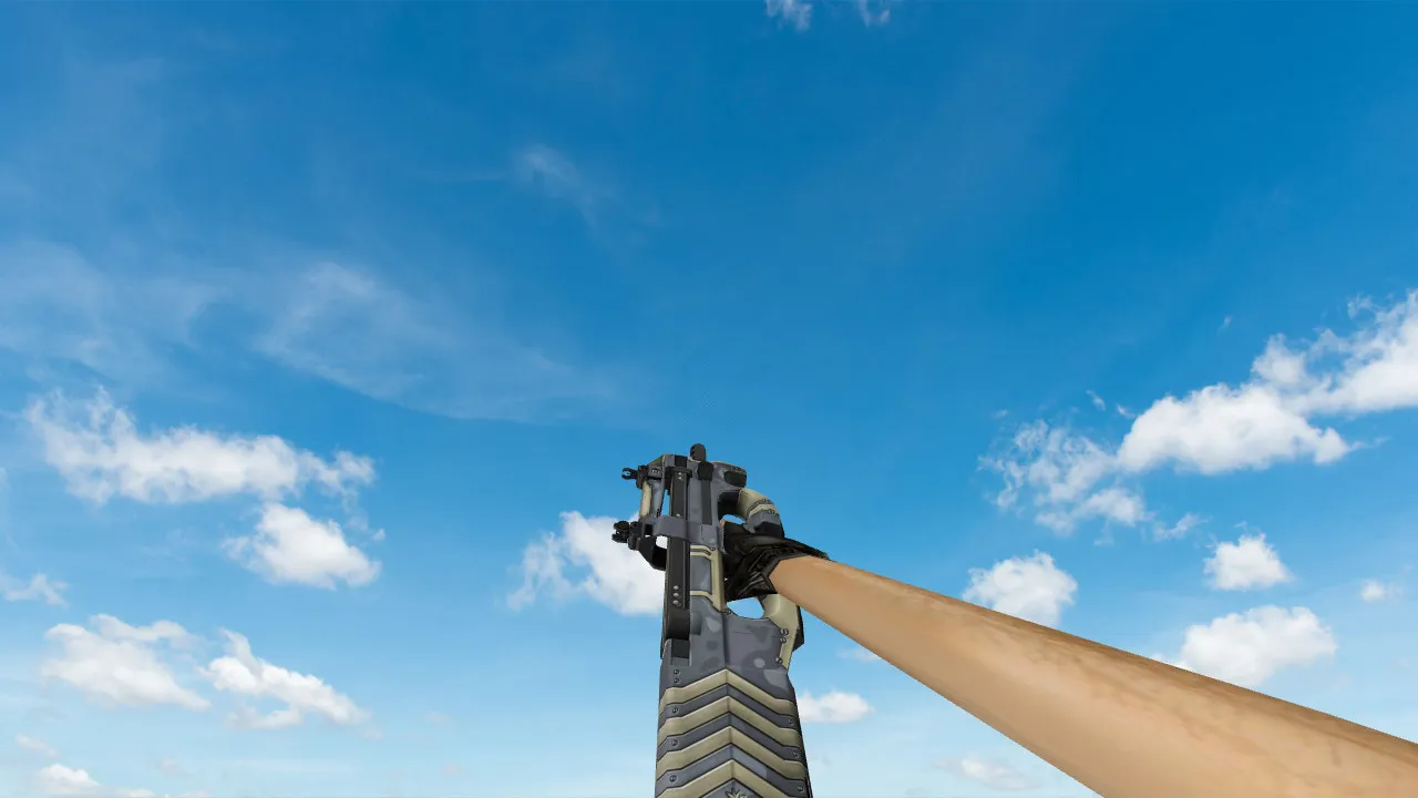 Скриншот Модель P90 The Silver для CS 1.6 - Уникальные текстуры и анимация