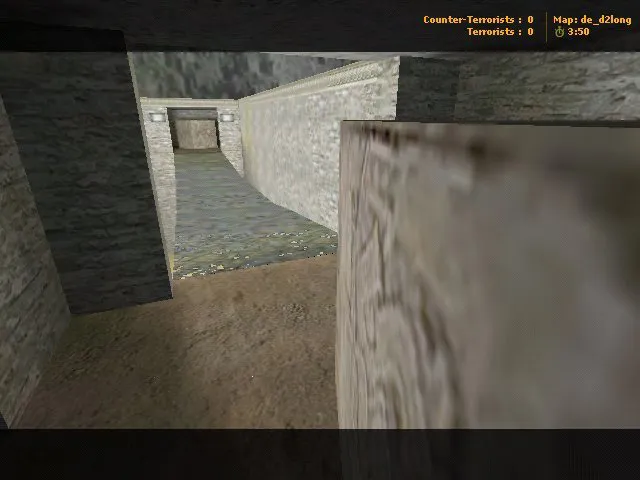 Скриншот  Карта de_d2long для CS 1.6: точки, маршруты и настройка под 4554/8610