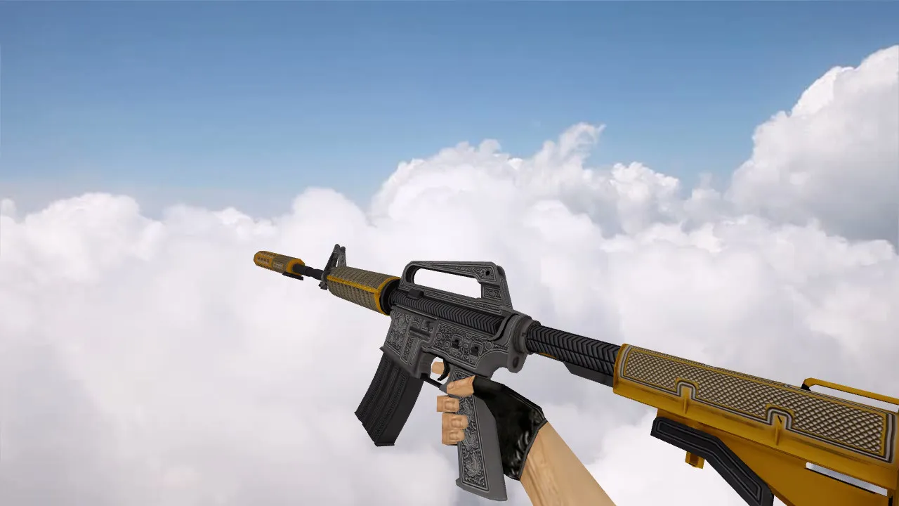 Скриншот Модель M4A1 «Privy Councillor» v_model для CS 1.6: звуки, анимация осмотра, качество текстур