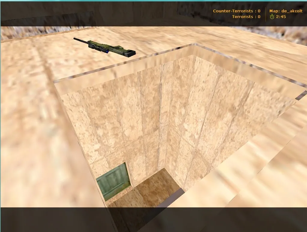 Скриншот  Карта de_akcolt для CS 1.6: точки, тактика за CT/T, оптимизация wpoly/epoly и .nav для ботов