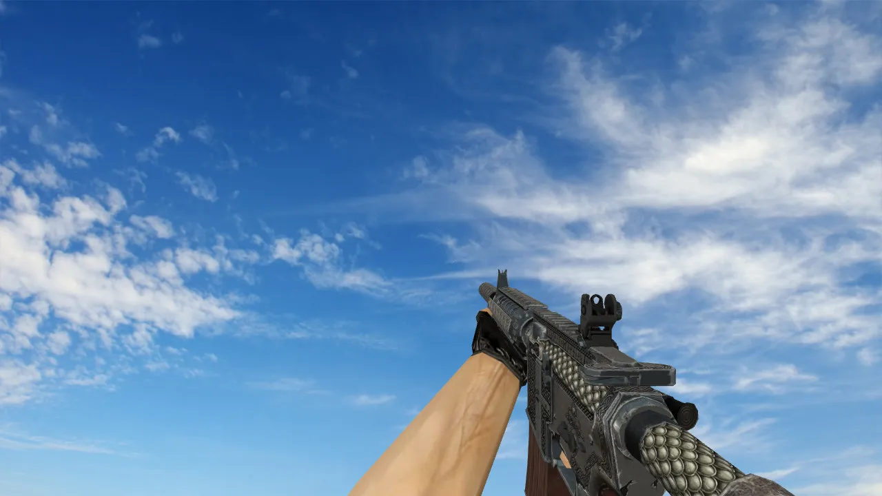 Скриншот Модель M4A4 Celtic Serpent для CS 1.6: v_ w_ p_ модель, звук, анимация осмотра и текстуры