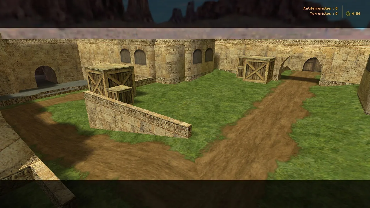 Скриншот  de_dust2x карта для CS 1.6: баланс сторон, тактика точек, оптимизация и .nav для ботов