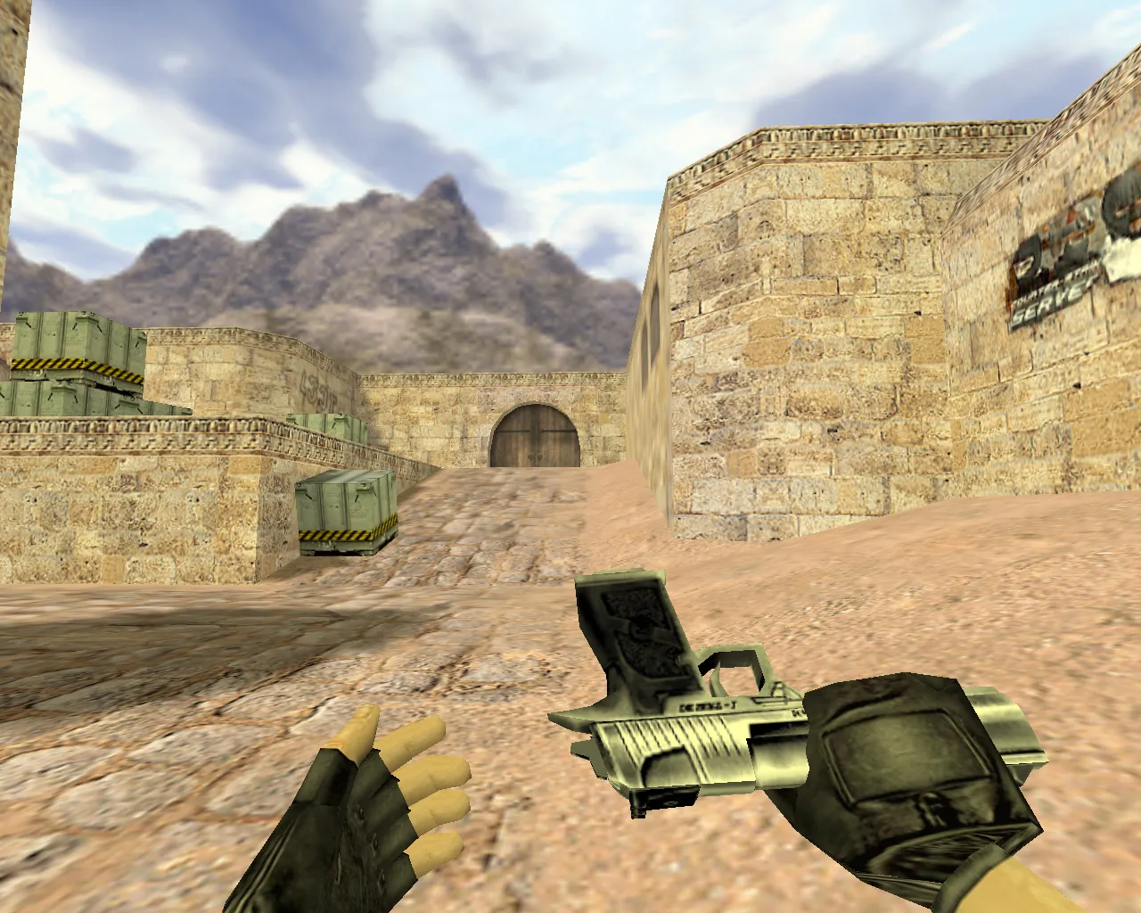 Скриншот Модель ножа «Deagle-дубина» v_ для CS 1.6: звуки, анимация осмотра, текстуры, настройка и установка без риска