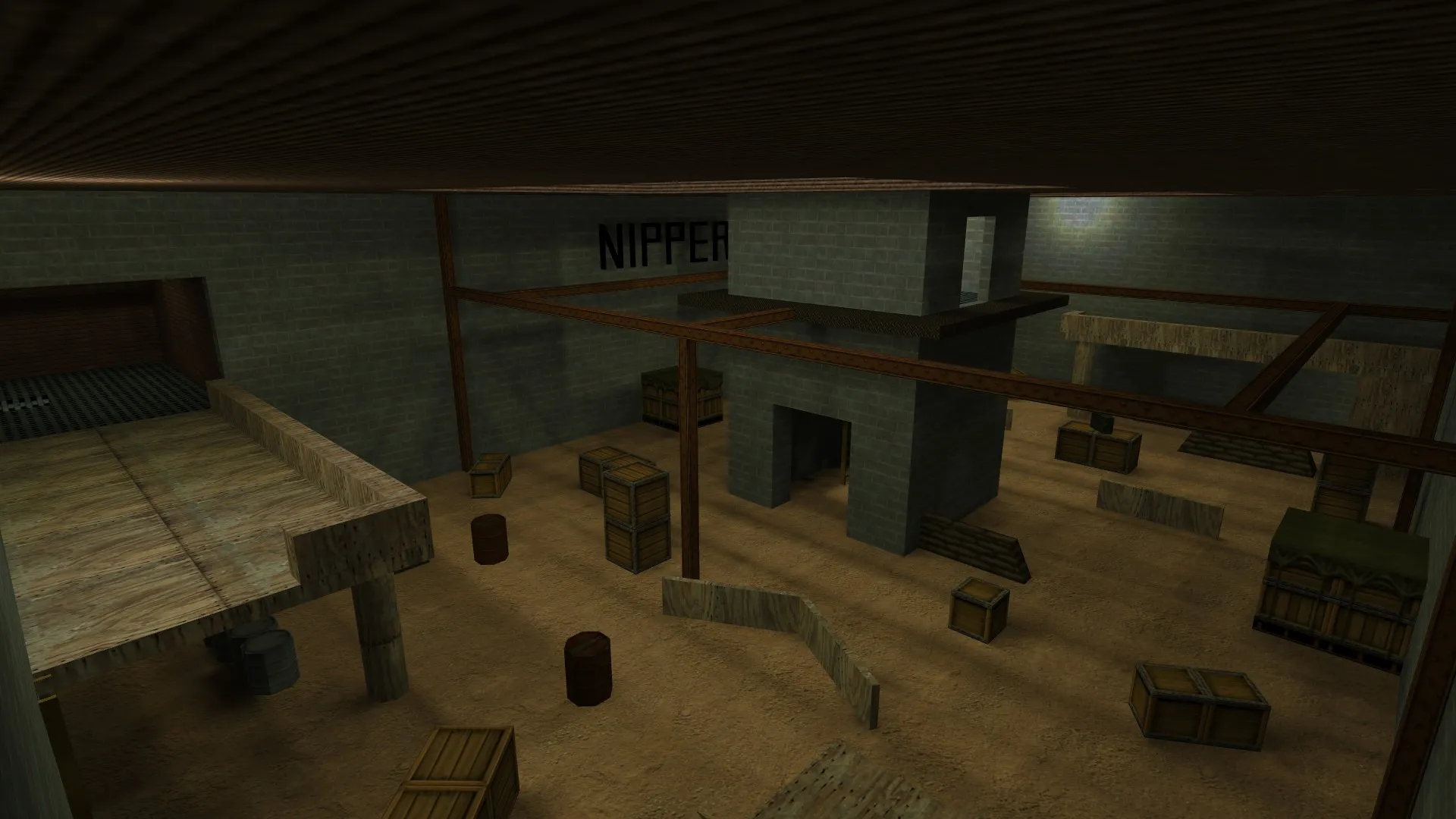 Скриншот  Карты DE: arena_v2 для CS 1.6 — баланс сторон, тактика, .nav для ботов и оптимизация wpoly/epoly