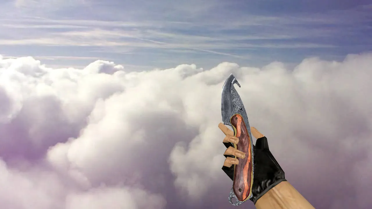 Скриншот Модель «Gut Knife Bushcraft» для CS 1.6: v_ и p_ модели, звук, анимация осмотра и текстуры