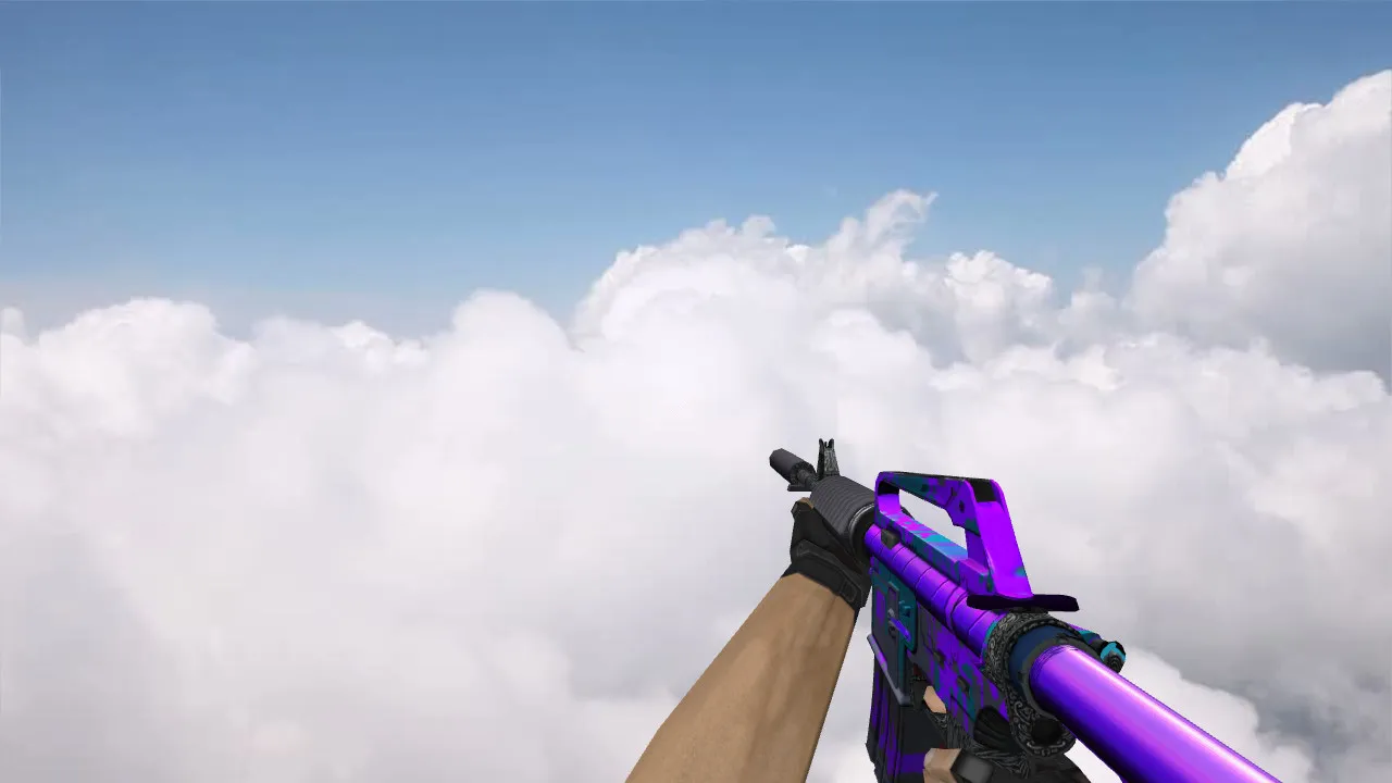 Скриншот Модель M4A1 Lnk Attack v_ для CS 1.6: p_ и w_ модели, звуки, анимация осмотра и качество текстур