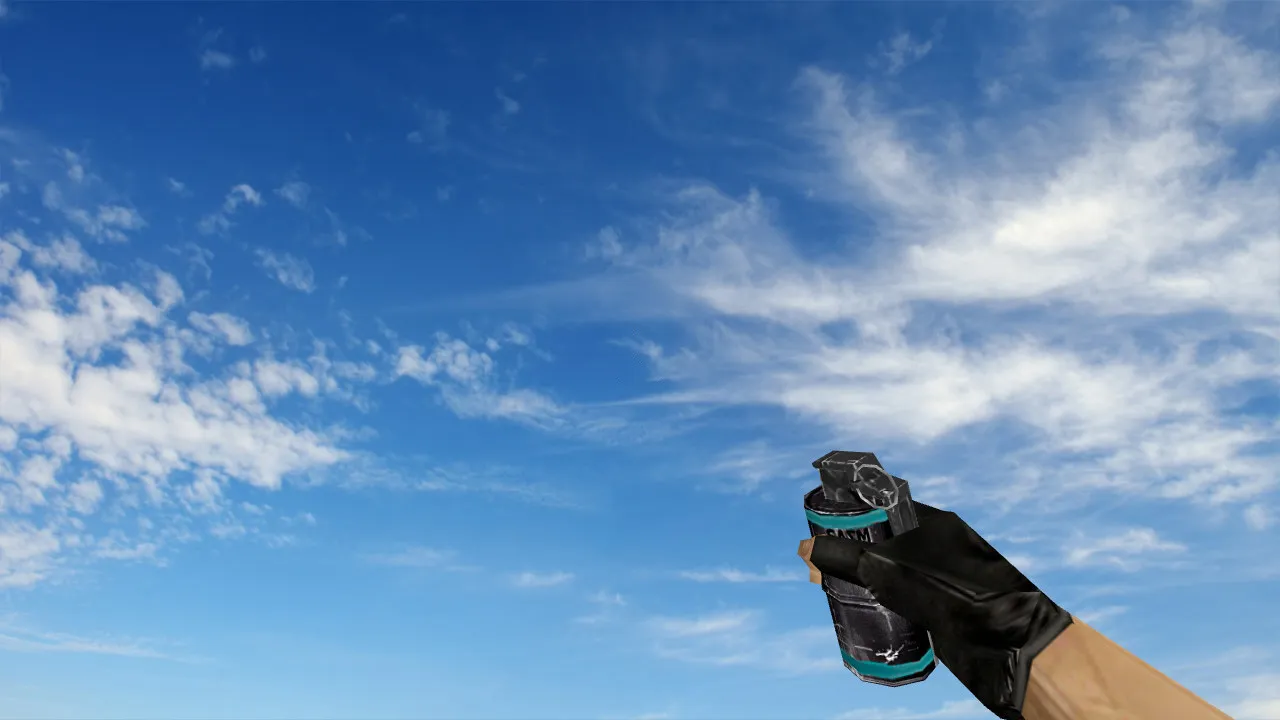 Скриншот Модель «HD Cyan Flashbang» (v_, p_, w_) для CS 1.6: звуки, анимация осмотра, текстуры