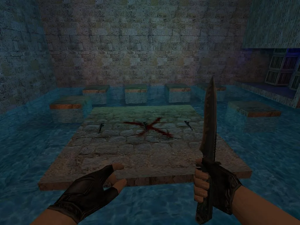 Скриншот  deathrun_kolor_v2 для CS 1.6: карта deathrun, точки, .nav, оптимизация wpoly/epoly