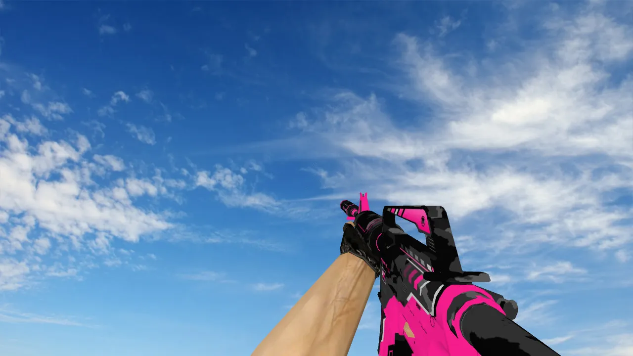 Скриншот Модель «M4A1 Xcitin v2» для CS 1.6: v_m4a1, p_m4a1, w_m4a1, звуки, анимация осмотра, текстуры