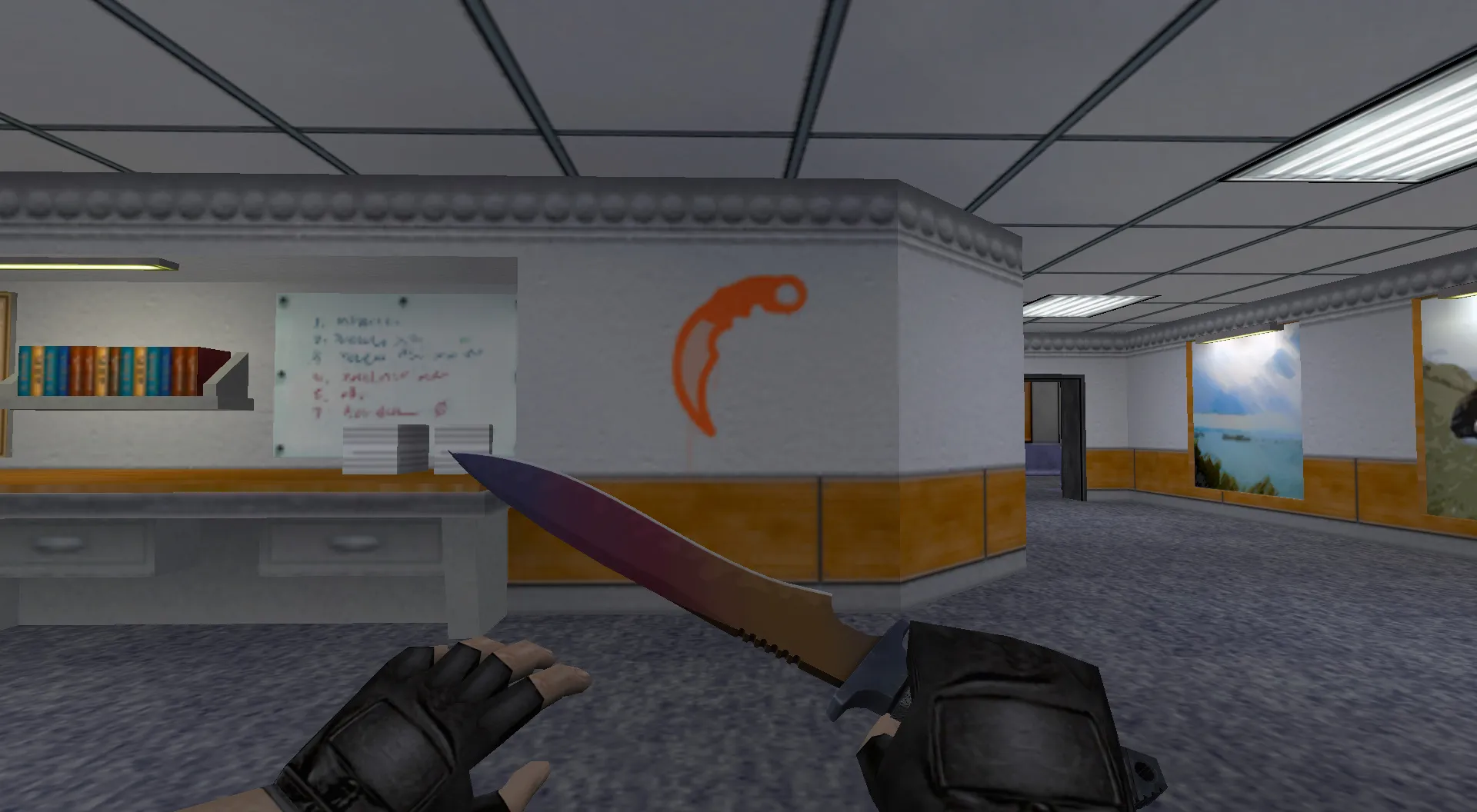 Скриншот Граффити «Керамбит» для CS 1.6 - уникальный стиль игры