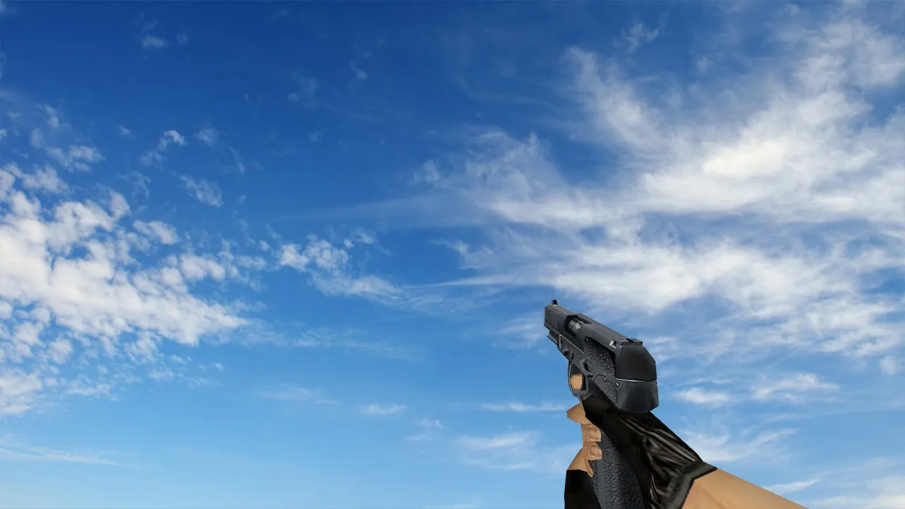 Скриншот  Пак моделей оружия «Сглаженные стандартные модели» для CS 1.6: v_, p_, w_ модели, звуки, анимация осмотра и качество текстур