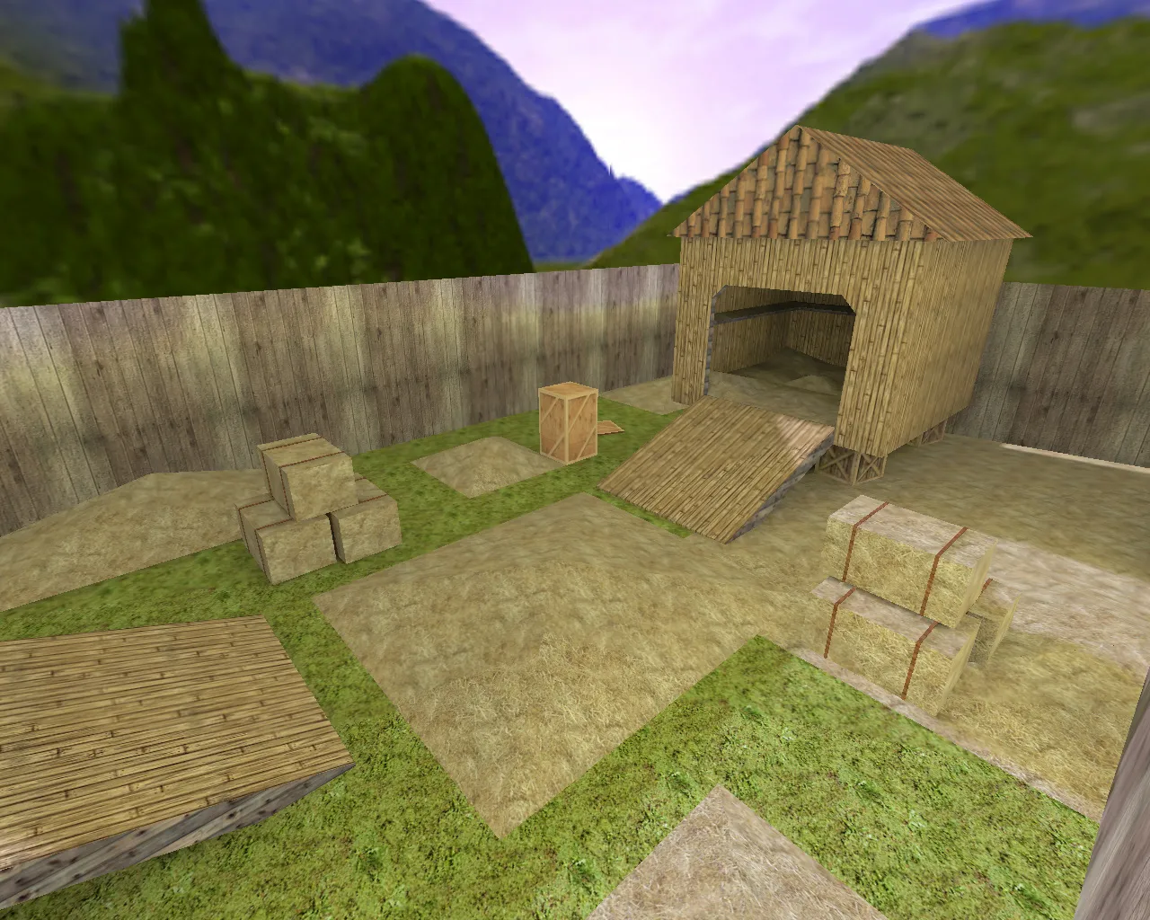 Скриншот  aim_kuriatnik для CS 1.6: прицеливание, позиции, тренировка на боты и стабильный фпс