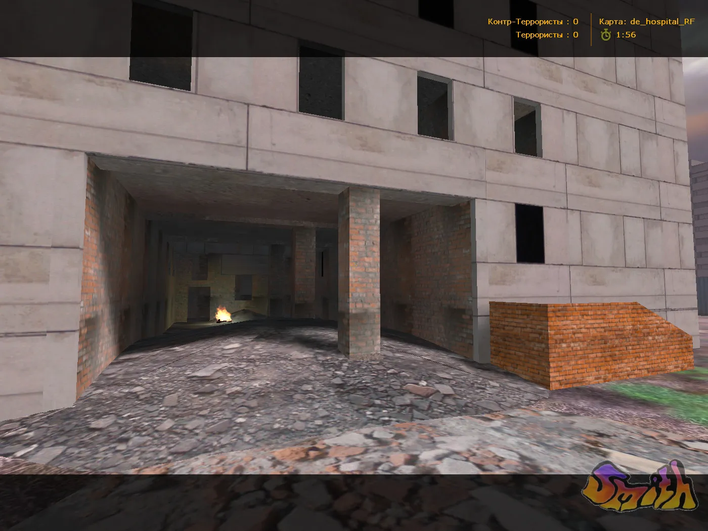 Скриншот  Карта de_hospital_rf для CS 1.6 - Подробное описание и стратегии