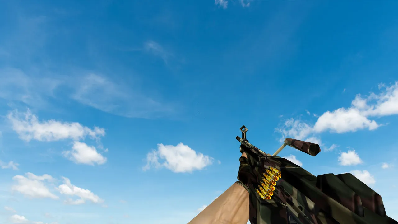 Скриншот  Пак моделей оружия «Полный пак камуфляж оружия» для CS 1.6: v_, p_, w_ модели, звуки, анимация осмотра