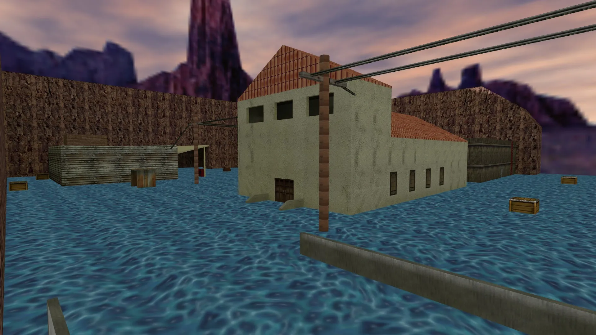 Скриншот  Карта flooded_de для CS 1.6: Тактика и особенности