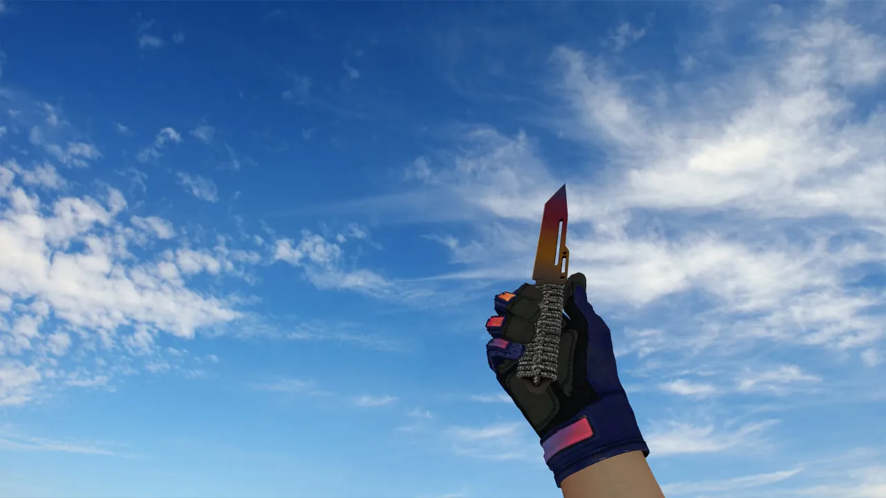 Скриншот Модель ножа «Паракорд-нож Градиент» v_ для CS 1.6: p_, w_ модель, звуки, анимация осмотра