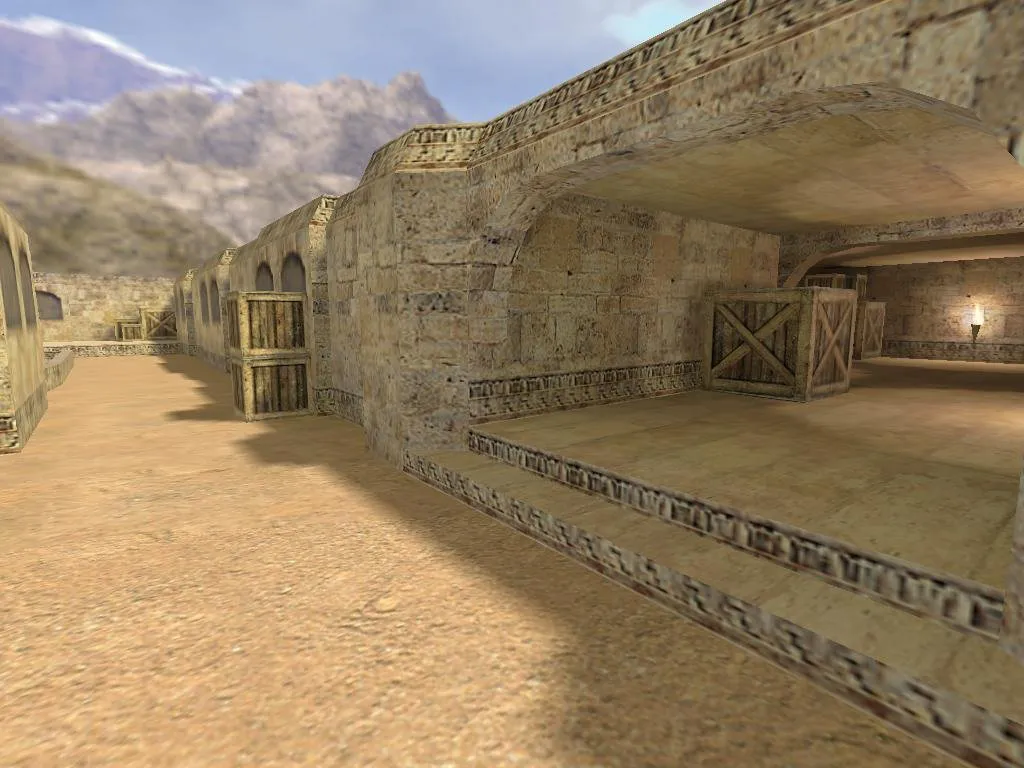 Скриншот  Лучшая карта lethal_de_dust_mirror для CS 1.6 - подробное описание