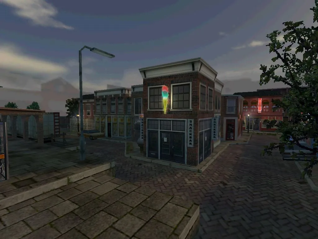 Скриншот  de_downtown для CS 1.6: установка карты, .nav для ботов, оптимизация и настройки сервера