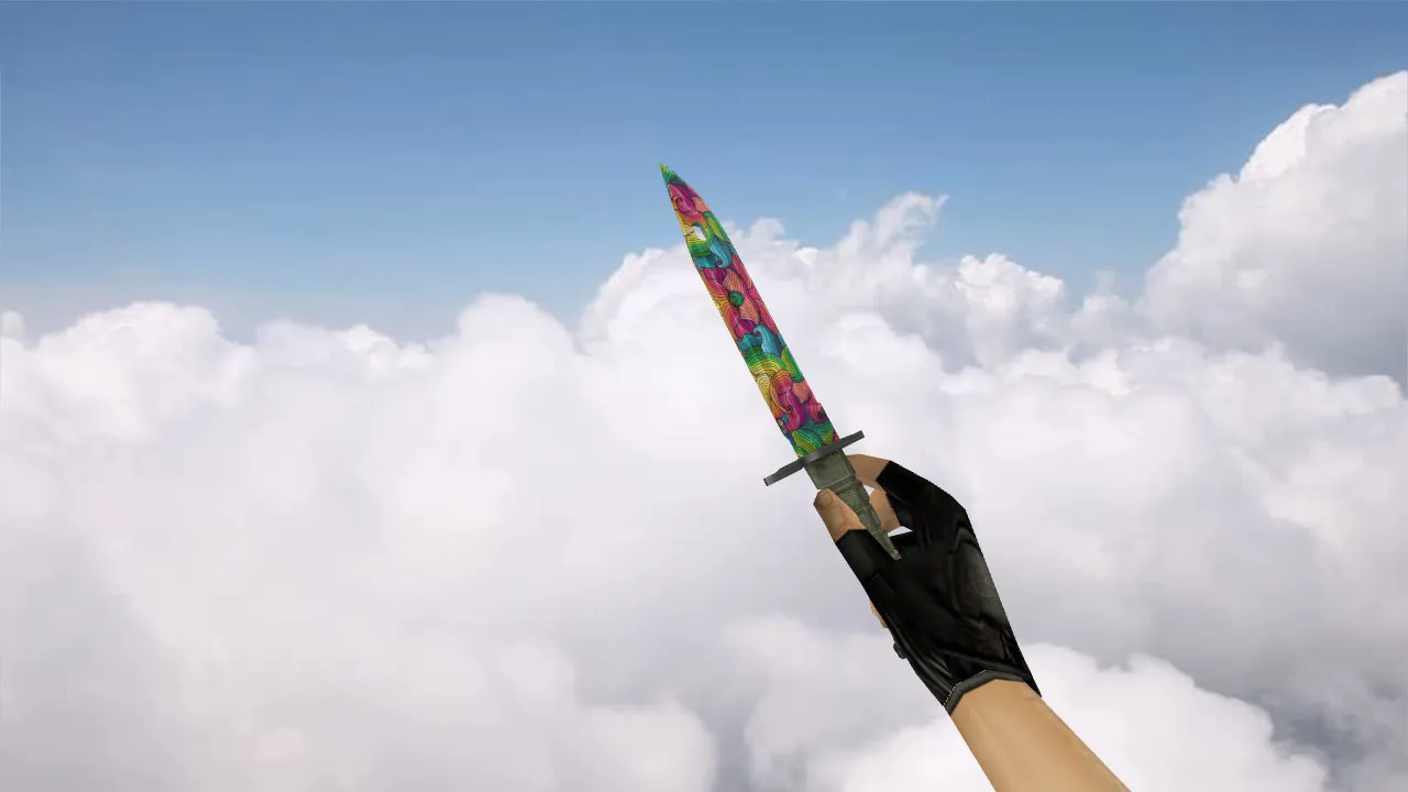 Скриншот Модель «Bayonet Nathlose» для CS 1.6: v_, p_, w_ нож, звуки, анимация осмотра, текстуры и вид в игре