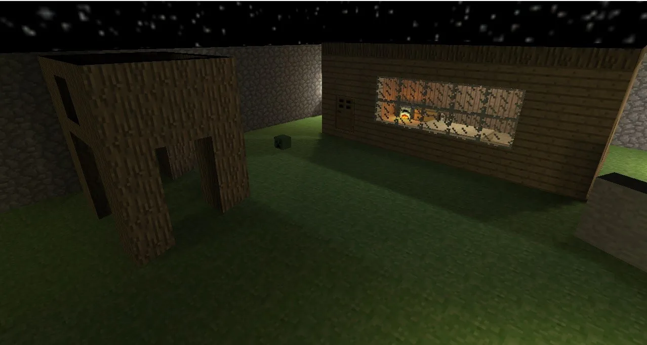 Скриншот  Карта de_minecraft_j_final для CS 1.6 - Стратегические точки и оптимизация