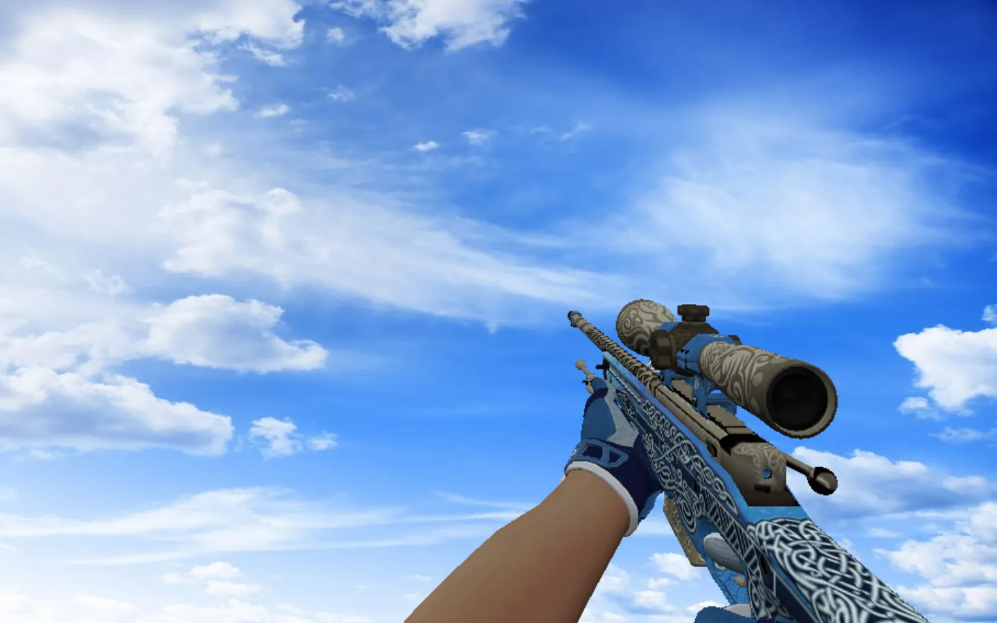 Скриншот Модель «AWP | Гунгнир + спортивные перчатки Амфибия» для CS 1.6