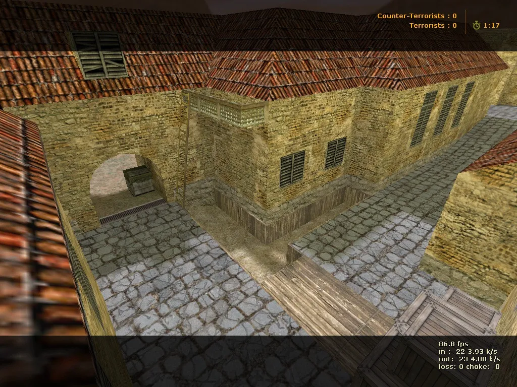 Скриншот Карта de_inferno_cv_2017_new для CS 1.6 - Тактические преимущества и детали