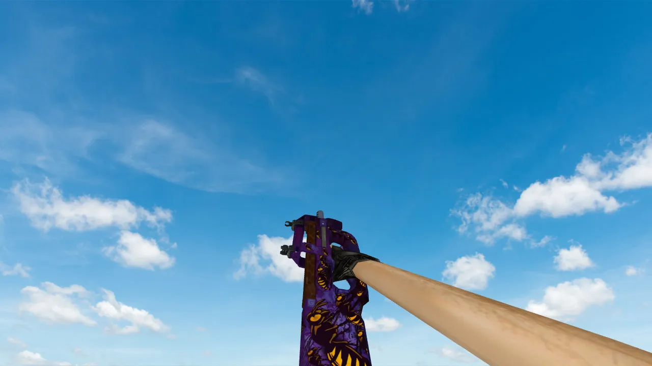 Скриншот Модель P90 The Swarp для CS 1.6 - Уникальный скин для твоего арсенала