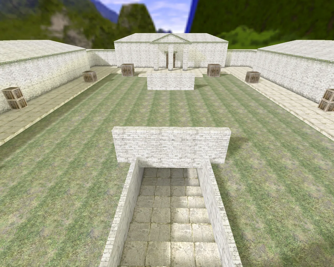 Скриншот  Карта awp_romans для CS 1.6: AWP-арены, точки под прицел, боты с .nav и оптимизация