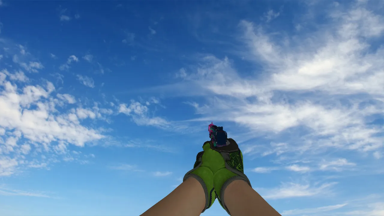 Скриншот  Пак моделей Specialist Gloves Emerald Web Pack для CS 1.6: v_/p_/w_ модели, звуки, анимация осмотра и качество текстур