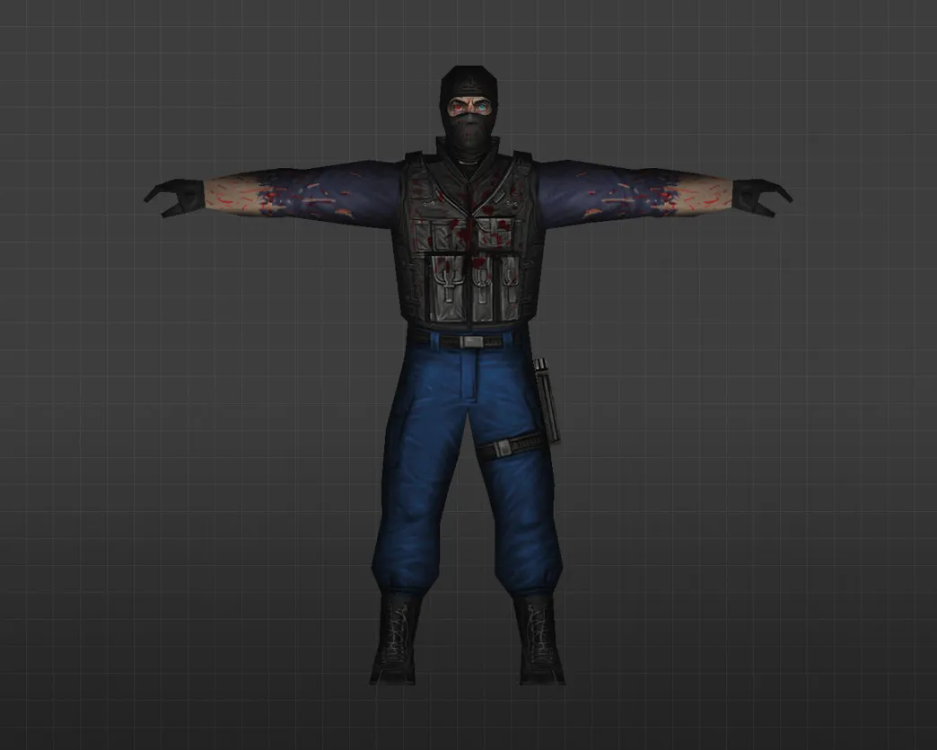 Скриншот Модель «GIGN-мутант» для CS 1.6 - Уникальные скины для игроков