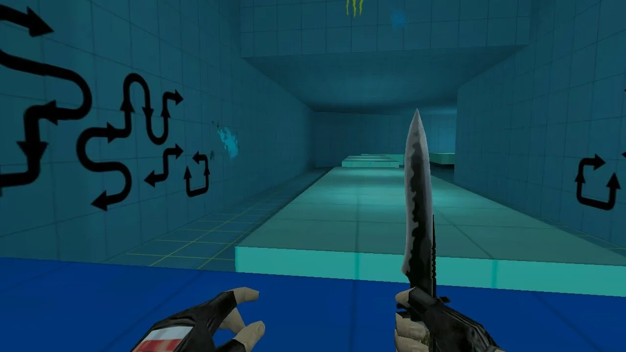 Скриншот  speedrun_tornado для CS 1.6: Deathrun карта с воронками, ловушками и маршрутом через зоны