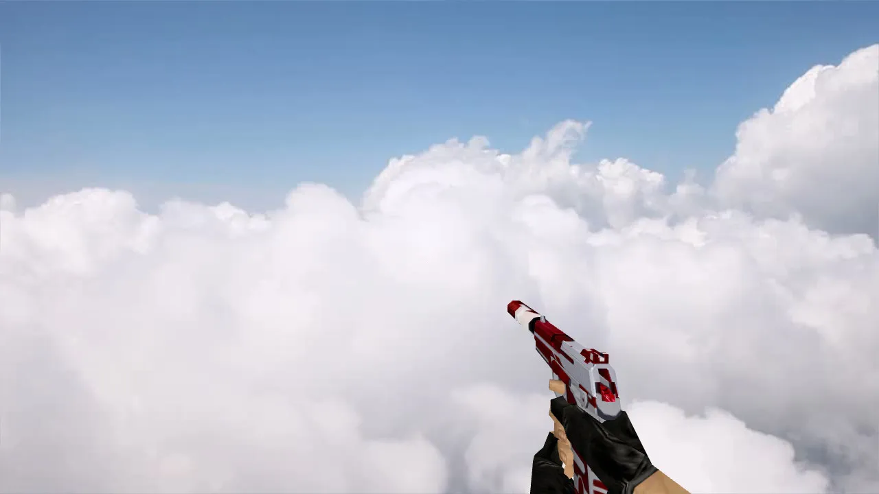 Скриншот Модель «Default USP Red Destiny» для CS 1.6 — уникальный скин