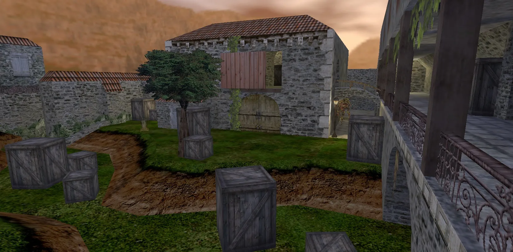 Скриншот  Карта de_mystick для Counter-Strike 1.6: Тактика и особенности